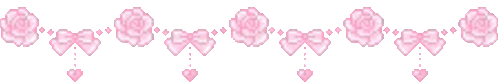  a border of pink roses and hearts